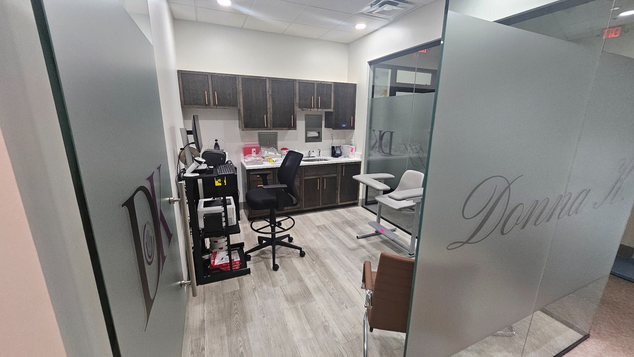 Clinical examination room at Donna K Rheumatology